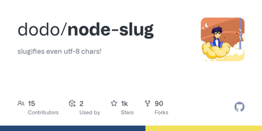OpenGraph image for github.com/dodo/node-slug