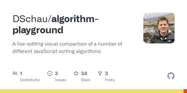 OpenGraph image for github.com/dschau/algorithm-playground
