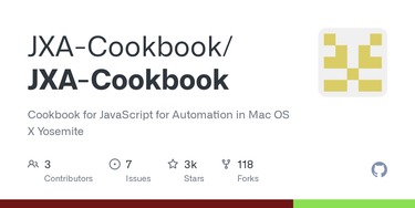 OpenGraph image for github.com/dtinth/JXA-Cookbook