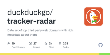 OpenGraph image for github.com/duckduckgo/tracker-radar