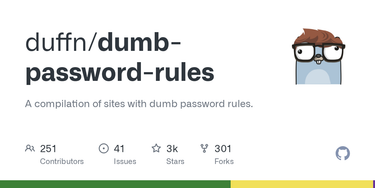 OpenGraph image for github.com/duffn/dumb-password-rules