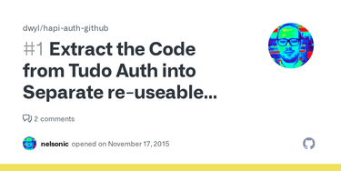 OpenGraph image for github.com/dwyl/hapi-auth-github/issues/1