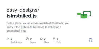 OpenGraph image for github.com/easy-designs/isInstalled.js