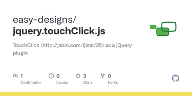 OpenGraph image for github.com/easy-designs/jquery.touchClick.js