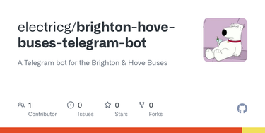 OpenGraph image for github.com/electricg/brighton-hove-buses-telegram-bot
