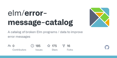 OpenGraph image for github.com/elm-lang/error-message-catalog