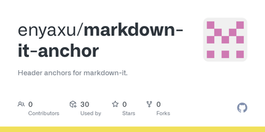 OpenGraph image for github.com/enyaxu/markdown-it-anchor