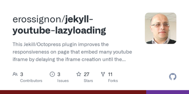 OpenGraph image for github.com/erossignon/jekyll-youtube-lazyloading/commits/master