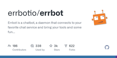 OpenGraph image for github.com/errbotio/errbot