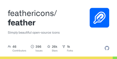 OpenGraph image for github.com/feathericons/feather