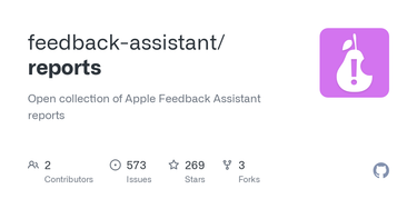 OpenGraph image for github.com/feedback-assistant/reports