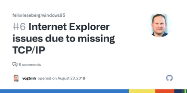 OpenGraph image for github.com/felixrieseberg/windows95/issues/6#issuecomment-415497136