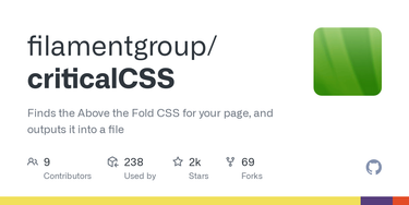 OpenGraph image for github.com/filamentgroup/criticalCSS