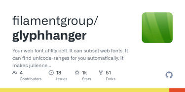 OpenGraph image for github.com/filamentgroup/glyphhanger