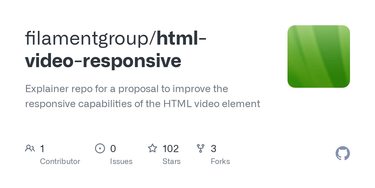 OpenGraph image for github.com/filamentgroup/html-video-responsive#readme