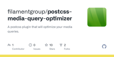 OpenGraph image for github.com/filamentgroup/postcss-media-query-optimizer/