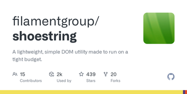 OpenGraph image for github.com/filamentgroup/shoestring