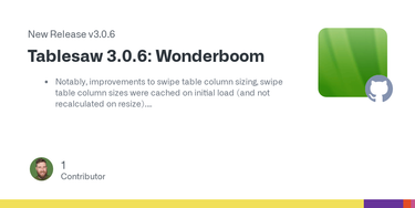 OpenGraph image for github.com/filamentgroup/tablesaw/releases/tag/v3.0.6
