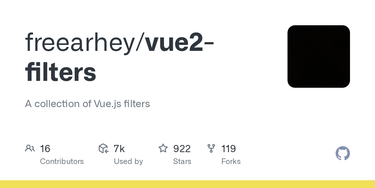 OpenGraph image for github.com/freearhey/vue2-filters