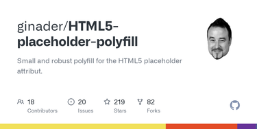 OpenGraph image for github.com/ginader/HTML5-placeholder-polyfill/issues?direction=desc&sort=created&state=open