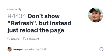 OpenGraph image for github.com/github/feedback/discussions/4434