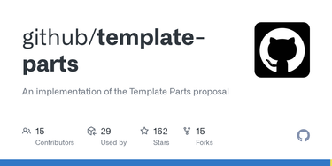 OpenGraph image for github.com/github/template-parts