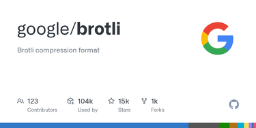 OpenGraph image for github.com/google/brotli