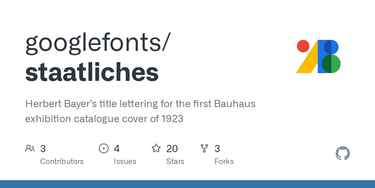 OpenGraph image for github.com/googlefonts/staatliches