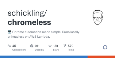 OpenGraph image for github.com/graphcool/chromeless