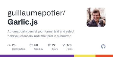 OpenGraph image for github.com/guillaumepotier/Garlic.js