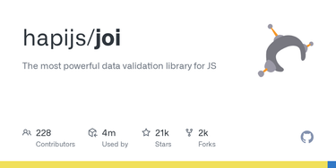 OpenGraph image for github.com/hapijs/joi/blob/master/README.md