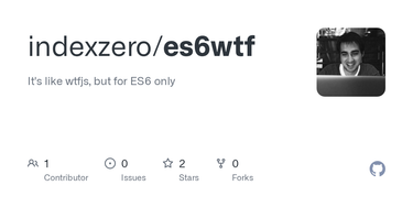 OpenGraph image for github.com/indexzero/es6wtf