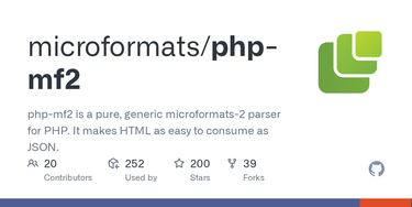 OpenGraph image for github.com/indieweb/php-mf2