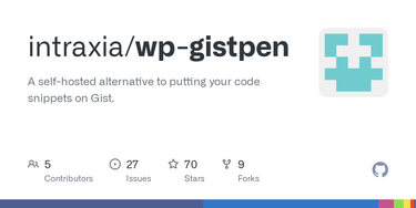 OpenGraph image for github.com/intraxia/wp-gistpen