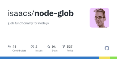 OpenGraph image for github.com/isaacs/node-glob