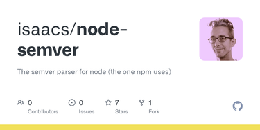 OpenGraph image for github.com/isaacs/node-semver#ranges