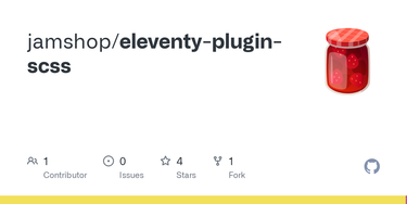 OpenGraph image for github.com/jamshop/eleventy-plugin-scss