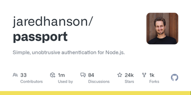 OpenGraph image for github.com/jaredhanson/passport/