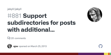 OpenGraph image for github.com/jekyll/jekyll/issues/881