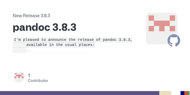 OpenGraph image for github.com/jgm/pandoc/releases/latest