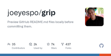 OpenGraph image for github.com/joeyespo/grip