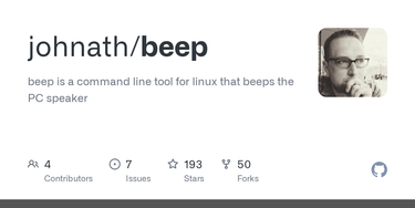 OpenGraph image for github.com/johnath/beep