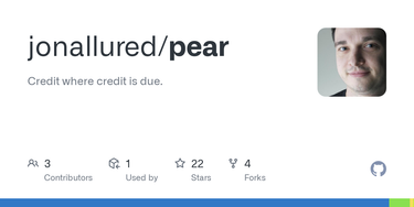 OpenGraph image for github.com/jonallured/pear