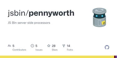 OpenGraph image for github.com/jsbin/pennyworth/blob/master/package.json#L14