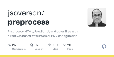 OpenGraph image for github.com/jsoverson/preprocess
