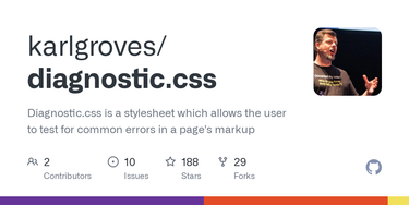 OpenGraph image for github.com/karlgroves/diagnostic.css