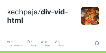 OpenGraph image for github.com/kechpaja/div-vid-html