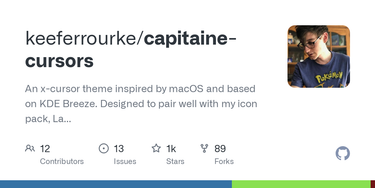 OpenGraph image for github.com/keeferrourke/capitaine-cursors