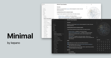 OpenGraph image for github.com/kepano/obsidian-minimal