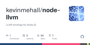 OpenGraph image for github.com/kevinmehall/node-llvm